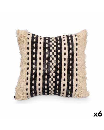 Coussin Noir Beige GiftDecor 4737 - Set de 6, 45x15x45 cm
