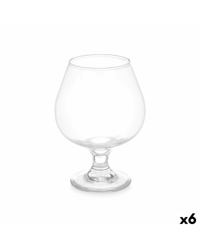 Vivalto Glasses 500 ml | Set of 6 | Transparent Glass | Ideal for Wine and Cocktails
