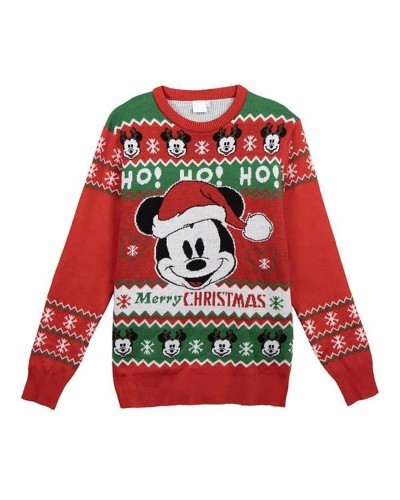 Naisten neulepusero Mickey Mouse Punainen