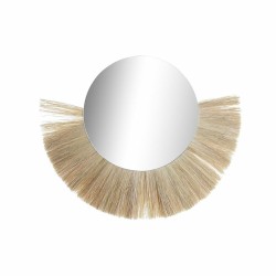 Espejo de pared natural Yute DKD Home Decor - 70 x 58 cm
