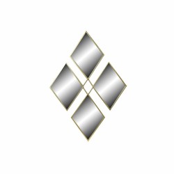 Miroir Doré Mural DKD Home Decor Rombos | Détails Métalliques | 63x90cm | Design Moderne
