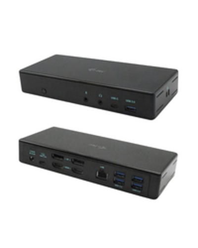 i-Tec C31QUATTRODOCKPD - USB-C Hub mit 4 Ports, Schwarz, Power Delivery

