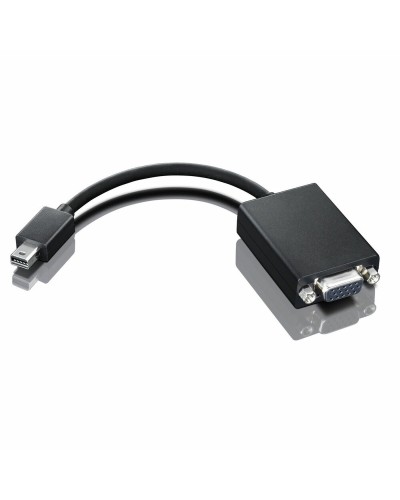 Lenovo Adaptateur Mini DisplayPort vers VGA Noir - Convertisseur Vidéo PC
