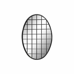 Specchio da parete DKD Home Decor Nero - 47,5 x 2,3 x 70 cm | Stile industriale | Metallo | Decorazione per casa o ufficio