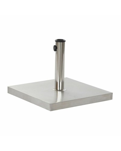 DKD Home Decor Stainless Steel Umbrella Base Silver (45 x 45 x 35 cm) for Gardens and Terraces
