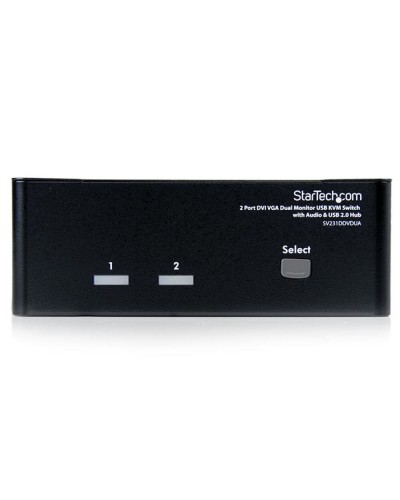 StarTech.com Commutatore KVM 2 Porte DVI VGA USB Audio - Controllo PC/Server
