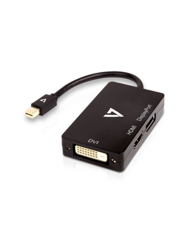 Mini DisplayPort till VGA/DVI/HDMI Adapter V7 V7MDP-DPDVIHDMI-1E   Svart