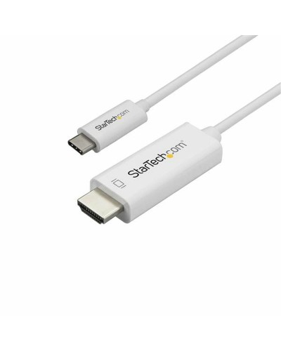 Startech Adaptador USB-C a HDMI 4K Blanco - Convertidor de Video Portátil
