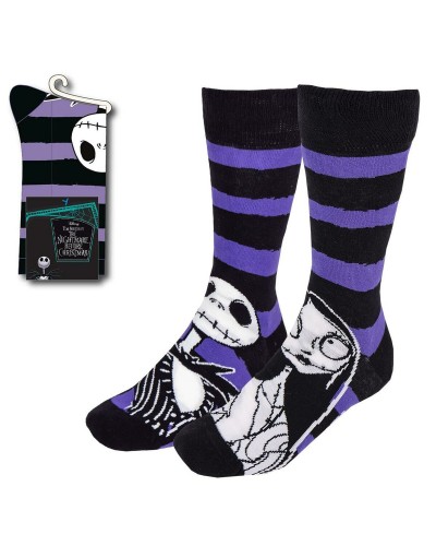 Chaussettes L'Étrange Noël de Monsieur Jack - Fantômes Unisexes Coton - Idée Cadeau
