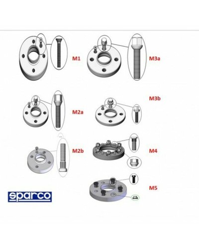Sparco Extractores de Rueda 5x100 M14x1.50 5mm - Montaje de Llantas
