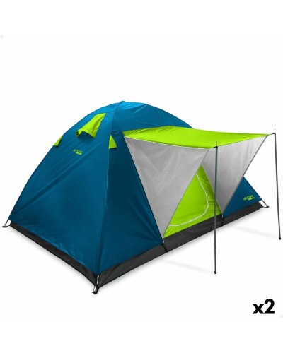 Aktive Camping Tent 2 Person 240x130x210cm - Easy Assembly - Set of 2 Tents
