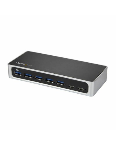 Startech Hub USB-C 5 Puertos (3x USB-A, 2x USB-C) Negro/Plata - Transferencia de Datos
