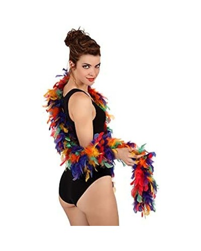 Boa de Plumas Multicolor - Accesorio Años 20 para Fiestas y Cosplay
