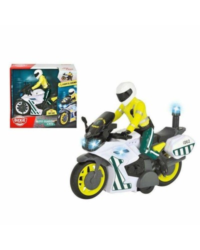 Dickie Toys Moto Polizia 17cm - Motocicletta Giocattolo Bambini

