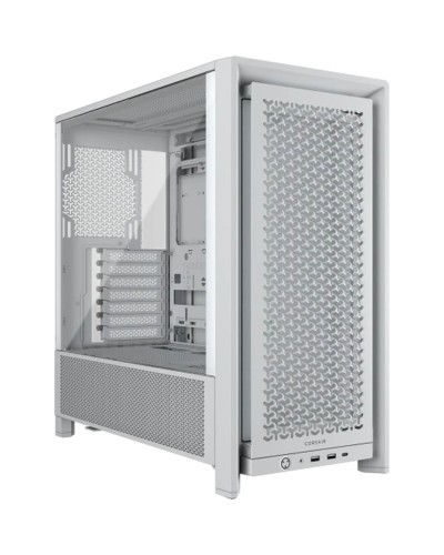 Corsair 4000D Airflow Bianco - Case PC ATX Mid-Tower - Ottima Ventilazione
