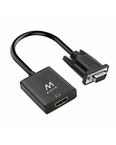 Ewent EW9866 VGA zu HDMI Adapter mit Audio - PC Video Konverter
