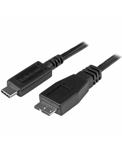 Startech USB-C to Micro USB Cable, 1m, USB 3.1, Black - Charging & Data
