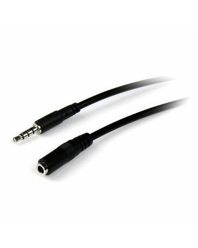 Startech 3,5mm Klinken-Audiokabel-Verlängerung - 2m Schwarz - Hohe Qualität
