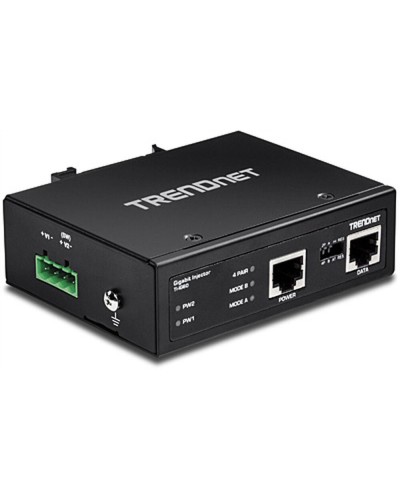 Trendnet TI-IG60 Injecteur PoE Gigabit, Alimentation à Distance, Noir
