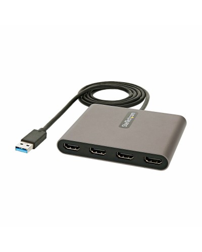 Startech USB 3.0 to HDMI 4K Adapter - Black, Grey, 1m - For External Monitor
