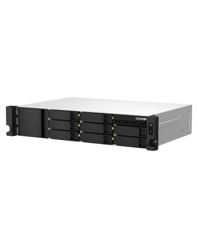 QNAP TS-873AEU-4G NAS de 8 bahías para montaje en rack - Almacenamiento de red profesional negro
