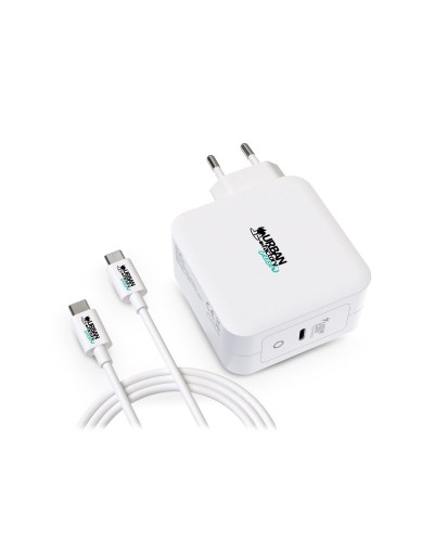Seinälatu  + USB C Kaapeli Urban Factory GSC10UF Valkoinen