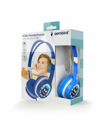 Gembird MHP-JR-B Auriculares Infantiles Ajustables - Audio Seguro y Divertido
