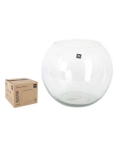 Acuario Inde Rustik Vidrio | Ideal para Peces Dorados y de Agua Dulce | Capacidad 80 Litros
