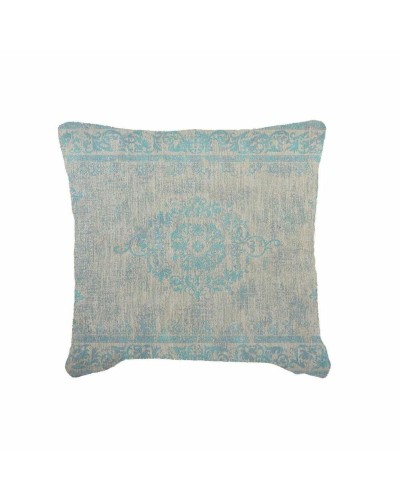 Cojín Turquesa DKD Home Decor de Poliéster | 45x12x45 cm | Confort y Estilo
