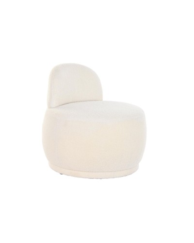 Fauteuil DKD Home Decor : Élégance et confort en blanc (66x66x66 cm)

