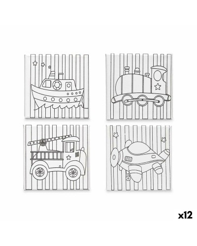 Lienzos de Pintura en Madera de 12 Unidades - Ideal para Creatividad y Arte
