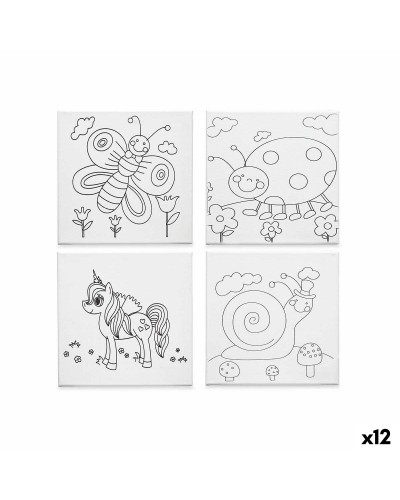 Pinceles Tela: 12 Unidades para Pintar sobre Madera y Tela
