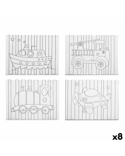 Lienzo para pintar Pincello, set de 8 unidades para pintar y crear sobre madera y tela.
