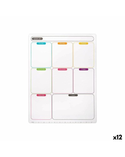 Aimants Pincello - Blanc - A3 - 33,5 x 48 x 0,5 cm - Lot de 12
