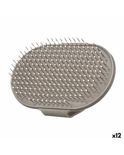 Spazzola per Cani Mascow Grigio 13x3,5x10 cm, Confezione da 12