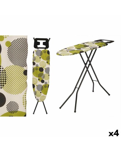 Tabla de Planchar Kipit CB-218: Negro y Verde, Metal y Tela, 4 Unidades
