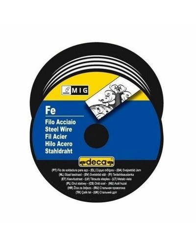 Fil à souder en acier Deca, 0,8 mm, pour soudage au fil.
