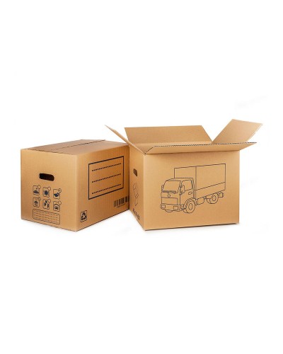 Boîte de Déménagement Fun&Go | Spacieuse et Robuste | 50 x 35 x 35 cm
