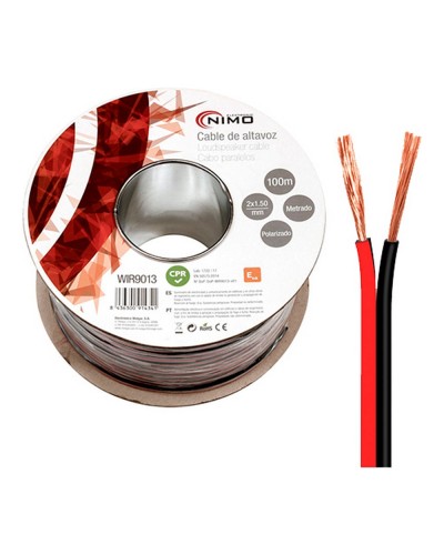 NIMO Audio Kabel 2x1,5mm² für Lautsprecher - OFC Kupferdraht Hohe Qualität
