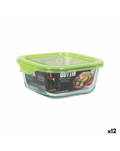 Quttin Green Lunch Box 550 ml, Pack of 12
