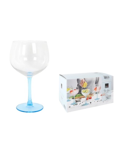 Verres à Gin Tonic Inde Azzurro 650ml : Ensemble Élégant pour Cocktails Rafraîchissants
