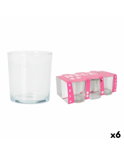 Lot de 6 Verres à Boisson Transparent Inde Plain, 330 ml
