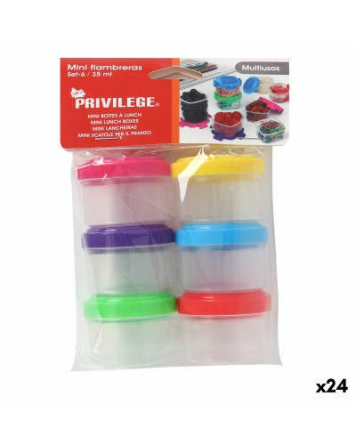 Set van Potjes Privilege 35 ml Ø 4,5 x 3 cm 6 Onderdelen (24 Stuks)