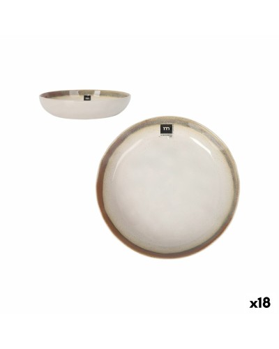 Piatto Fondo Fustam Inde da 21 cm per la Cucina Professionale (18 Unità)