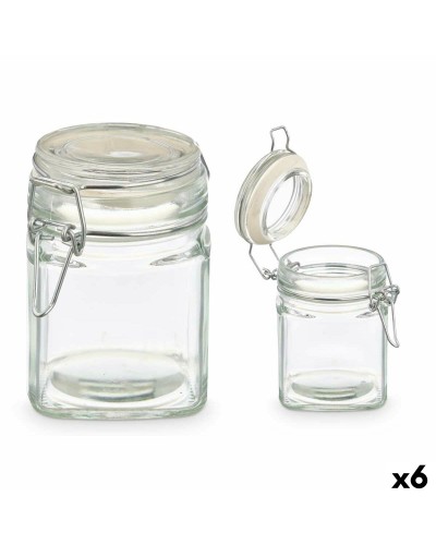 Barattoli di Vetro Vivalto Trasparenti da 200 ml (Confezione da 6)