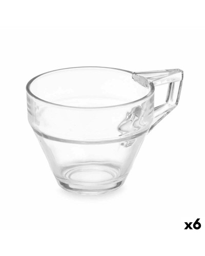 Vivalto Kaffeetassen aus Glas (6 Stück) à 199 ml, transparent
