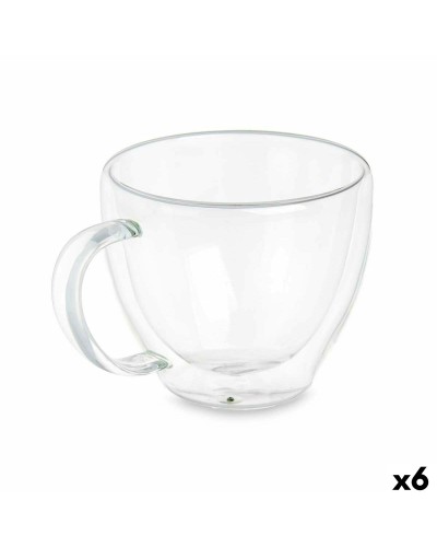Tazze in vetro borosilicato Vivalto da 140 ml, confezione da 6, trasparenti e resistenti al calore