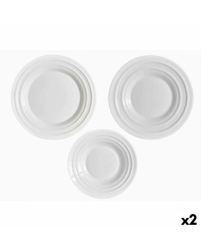 Serviesset Vivalto F-LGCP105-75-85 Wit Opaal glas (2 Stuks)