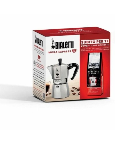 Vanhanaikainen Italialainen Mokkapannu Bialetti Moka Classico Harmaa 3 Puodeliai