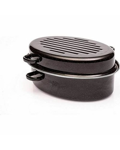 Casserole Baumalu Noire avec Couvercle pour Cuissons Délicates et Croustillantes
